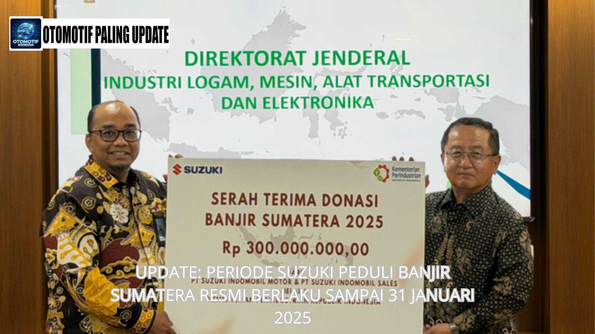 Update: Periode Suzuki Peduli Banjir Sumatera Resmi Berlaku Sampai 31 Januari 202